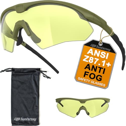 HTS HUNTERSKY S53 anti-dimma taktisk skjutområde skyddsglasögon ballistiskt ögonskydd jakt airsoft ridning pickleball