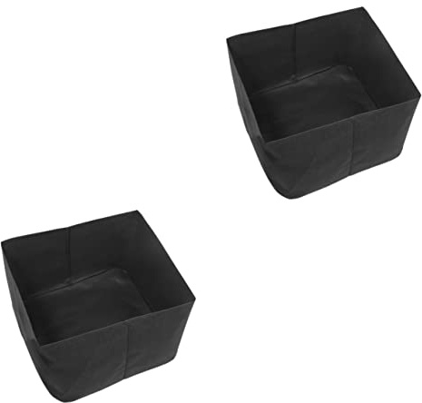 CAXUSD 2pièces De Culture Feutre Non Tissé pour Plantes Conteneurs Épais Et Respirants pour Et Légumes pour Jardin Balcon Et Ferme Noir