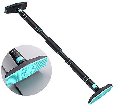 KHLMSRXJ GYHOME Tragbare Reckstange, Klimmzugstange für Türrahmen, Feststell-/Schiebe-/Wandstange, Sportgerät für das Muskeltraining, Tragkraft 150 kg, 65-145 cm (Größe: 95-125 cm)