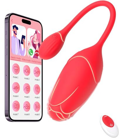 PINTLE TragbarBullet Vibratoren Anal Dildo Vibro Ei Höschen Sexspielzeug für Frauen mit 9 Vibrationsmodi Klitoris Stimulator APP Bluetooth Fernbedienung für Sie G-Punkt Vibrator Stimulator Sextoysets