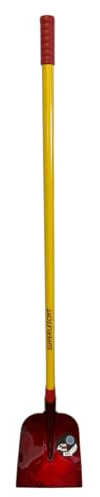 Holsteiner Schaufel MMXX extra leicht | 1,28 kg Gewicht & 1,39 m Länge - rückenschonendes Arbeiten | Robuste Ergal-Aluminiumschaufel, Glasfaser-Stiel