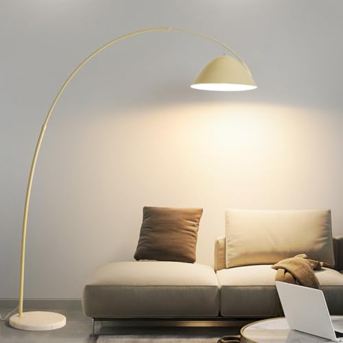 KlkrzJwy Lámpara de pie de 180 cm con Arco Ajustable, de Metal, Alta, para decoración del hogar, Ideal para Colocar sobre el sofá, luz de Lectura arqueada para Esquina de Oficina