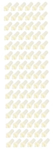 Sewroro 120 pezzi Riparazione Persiane con Perni in Plastica Abs Resistenti Integrate per Sostituzione Facile Installazione e Bianco