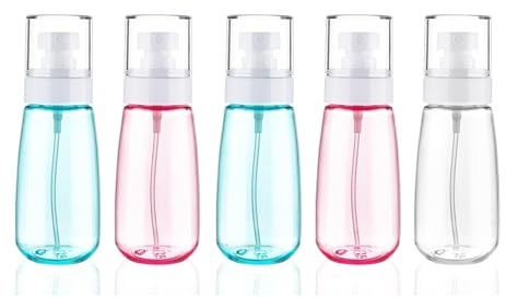 NovaHF 100ml Travel Size Spray Bottle, Leak Proof Fine Mist, Empty Refillable Plastic Mini Bottle For Face Hair Perfume & Essential Oils