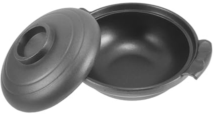 VERDANVERSE Cazuela de Cerámica Multifuncional con Tapa y Doble Asa Olla para Estufa para Guisos y Sopas Antiadherente y Resistente para Cocina