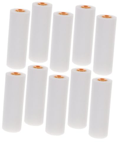 Genérico Fundas para Rodillos de Pintura de Esponja de Baja Densidad 6 Pulgadas 10 Piezas Repuesto para Rodillos Domésticos Tamaño Mediano Textura Suave para Pintar Paredes y