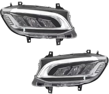 atuo Faro principal Compatible Con Benz Para Sprinter W907 2019 2020 2021 2022 2023 Faros Delanteros De Proyector Con Luz Diurna. Versión Europea.