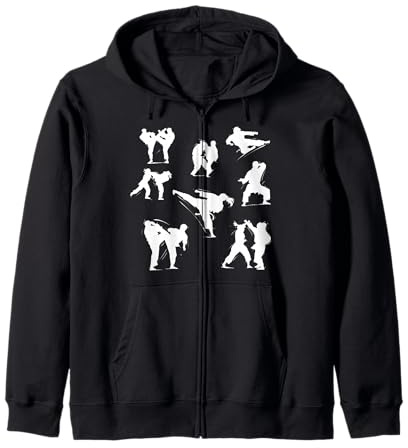 Chemise de karaté pour Homme, Costume de karaté pour garçons Sweat à Capuche