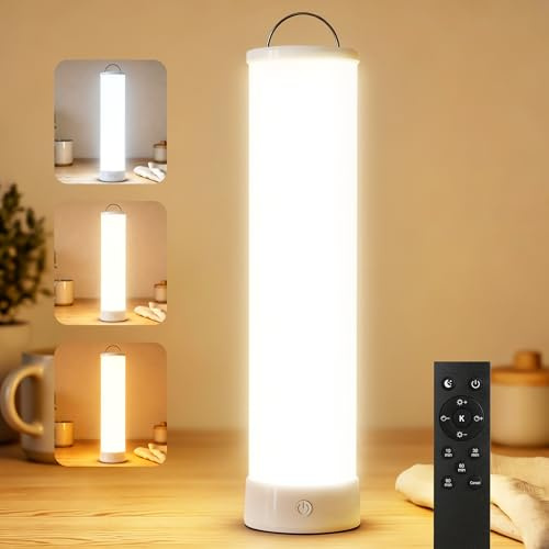 SAD Lamp, 15,000 Lux SAD Light Therapy Lamp with Remote, Large 12.7 Full Spectrum UV-Free Happy Light, 3 Colour Temperatures, Stepless Dimming, 4 Timers for Seasonal Affective Disorder, Home & Office