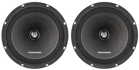 PHOENIX GOLD ZP65 Midrange Speaker, 6.5 Inch, 350W Max Power, 90Hz-12kHz, Composite Material with Aluminium Diaphragm (8)