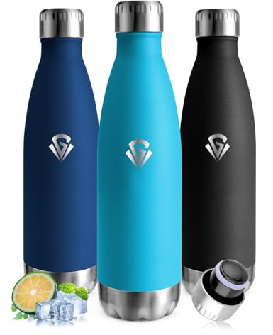Mujigaga Borraccia Termica 750 ml, a Prova di Perdite, Borracce Acciaio Inox Isolamento Sottovuoto, Borraccia Palestra, Senza BPA Bottiglia Termica per Lavoro, Viaggi, Sportiva
