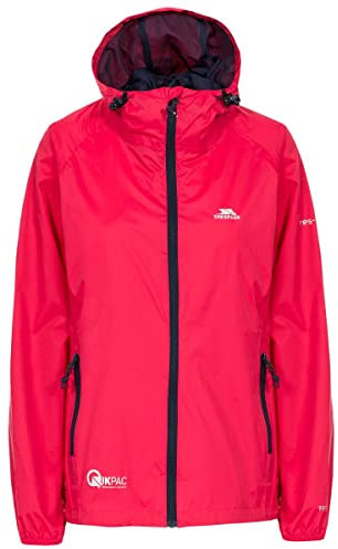 Trespass Qikpac Female Jacket Vestes Coupe-Pluie Femme Framboise FR : 2XL (Taille Fabricant : XXL)
