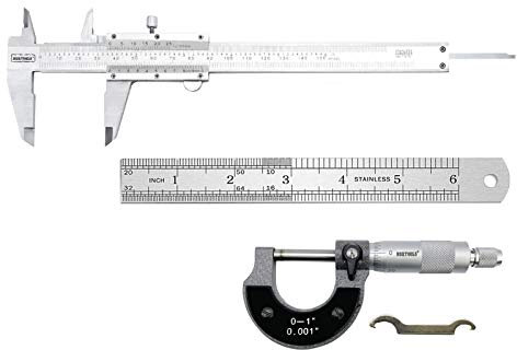 NORTOOLS Vernier Caliper Metal with Micrometer and Ruler for Precision Measurements Outside/Inside/Depth/Step