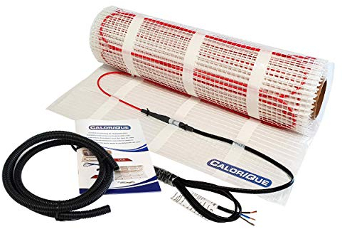 CALORIQUE Elektrische Heizkabelmatte – 8,0m² – Sparsame Elektrische Fußbodenheizung 150 W/m² – TWIN-Technologie - Erneuerbare Energie-Quellen [Energieeffizienzklasse A +++]