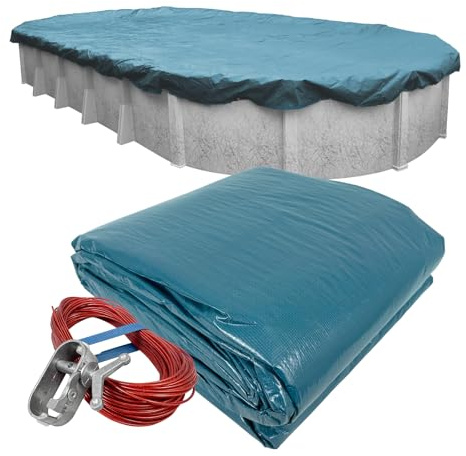 Pool Mate 581840-4 Bâche d'hiver pour Piscine Hors-Sol 5,5 x 12,2 m