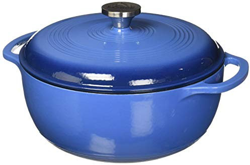 Lodge Dutch Oven 6 Qt. Cast Iron Blue