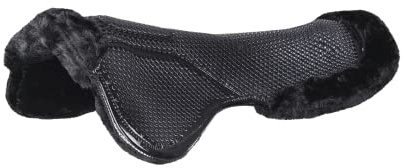 WALDHAUSEN Gelpad mit Synthetik-Fell, schwarz