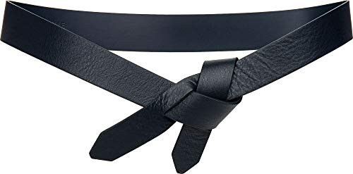 Caspar GU327 Damen Leder Taillengürtel, Gürtelgröße:80 [für Körperumfang 76-80 cm], Farbe:dunkelblau
