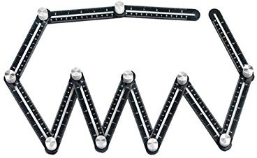 Angleizer Template Tool, 12 Sides Multi winkel lineal Alulegierung Winkelschablone Winkelmesser fliesen werkzeug Architekt Fliesen Tischler Holzarbeiten Multi Angle Messlineal