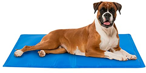 Hunde Kühlmatte 50 x 65 cm - Kühldecke Hund mit ungiftigem Gel selbstkühlend | Kühlmatte für Hunde oder Katzen | Hundebett Cooling mat Dog hundedecke kühlend | Erleichterung an heißen Tagen (L)