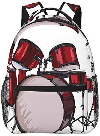 FJAUOQ Zaino da viaggio per laptop Zaino per batteria di musica rock Zaini durevoli Zainetto per notebook Borsa per computer Regali per uomini Donne Adulti