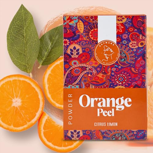 AATMANA Orangenschalenpulver | Orangenschalenpulver | Citrus Aurantium | Gesichtsaufhellung, Hautaufhellung, dunkle Flecken | Tiefenreinigende Haut | Mit Vitamin C f�r Haut und Haar � 100 Gramm