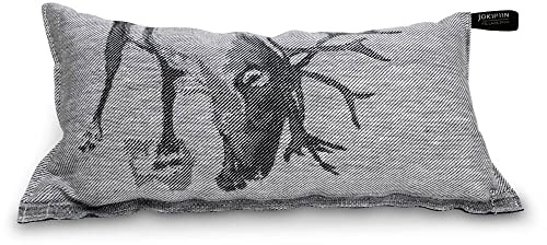 POOL Total Jokipiin Premium Saunakissen Poro 40x22 cm - 100% Made in Finland - Leinen & Baumwolle - Ökotex Zertifiziert - Wellness Kopfstütze & Nackenkissen für Sauna Spa & Erholung