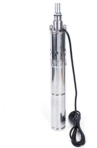 Solar Tauchpumpe, Tauchbrunnenpumpe 24V DC 370W Druckpumpe maximale Eintauchtiefe 65m 1.8m³/h wird für Haushaltswasser Gartenbewässerung