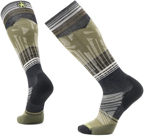Smartwool Mens Ski Targeted Cushion Summit Shot Over The Calf Socks Black Large