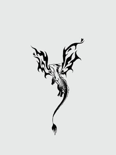 Fairy Dragon Juice Plant Ink Waterproof Semi-Permanent And Lasting 2 Weeks Temporary Tattoo Sticker Personalized Arm Chest For Men And Women