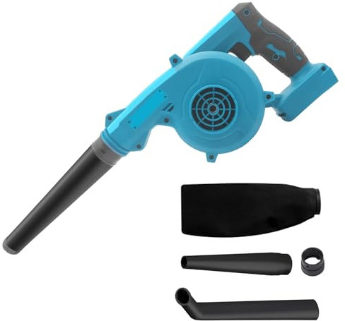 Akku Laubbläser für Makita 18V Akku,120 km/h Windkraft, 3,2 m³/min Luftstrom, 2-in-1 Laubsauger/Bläser Für Garten, Terrasse, Auto, Eckenreinigung (Keine Batterie)