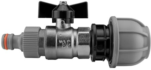 B2C MDPE 20 25 32 Butterfly Valve Hose Water Supply Pipe Outlet Valve Straight 3 sizes Quick Lock Connetor Garden Hose Wattering Accessories (32mm)