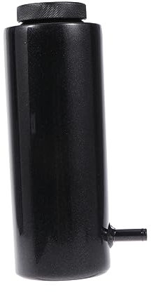 BELLIFFY Réservoir de Reniflard D'huile en Alliage D'aluminium pour Liquide de Refroidissement Universel 800 Ml Noir