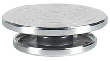 Töpferscheibe,Drehscheibe Töpfern Töpferscheibe, Legierungs-Plattenspieler-Spinner, rotierende Keramik-Banding-Räder, Ton-Skulptur-Plattform, doppelseitig verwendbar, Hobby-Werkzeuge(30cm alloy)