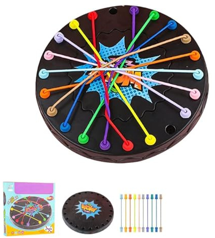 ARYIMYDP Juego de Mesa Twisted Rope, Smart Games, Juego de Lógica con Nudos, Juegos de Habilidad para Jóvenes a Partir de 8 Años, Juegos Familiares para 2 a 4 Jugadores