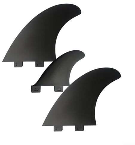 Lot de 3 ailerons pour planche de surf en fibre de verre + matériau ABS pour systèmes FCS1/FCS2 (génération FCS1)