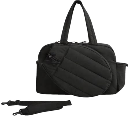 Milageto Tennistasche für Damen, für 2 Schläger, mit Schuhfach, Reisetasche für Übernachtungen und Wochenenden, Sporttaschen, Tragetasche