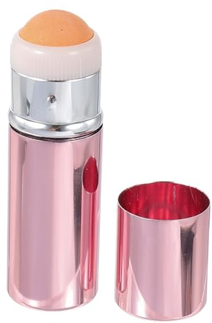 MUSISALY Rodillo Facial Absorbente de Aceite de Diseño Doble Cabeza Herramienta Práctica para Cuidado de Grasa Portátil y Reutilizable Color Rosa