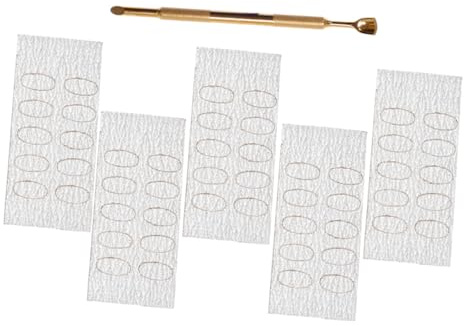 Hohopeti Empujador de Cutículas Doble Acero Inoxidable con Lijas para Manicura y Pedicura Profesional Removedor Preciso para Uñas Naturales y Acrílicas Herramienta Práctica para Salón y