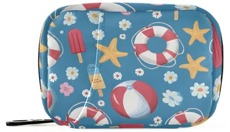 Daily Tablet Pill Organiser Weekly Pill Box 7 Day Flower Lifebuoy Travel Small for Medicine Vitamin Supplement