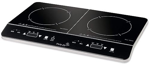 Kemper PI-3500 Lady Camilla Doppia Piastra Elettrica ad Induzione, con Piastre indipendenti, Superficie in Vetro ceramico, Cottura Rapida