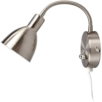 Lindby Wandleuchte, Wandlampe Innen 'Amrei' dimmbar (Modern) in Alu aus Metall u.a. für Wohnzimmer & Esszimmer (1 flammig, E14) - Wandstrahler, Wandbeleuchtung Schlafzimmer /, Wohnzimmerlampe