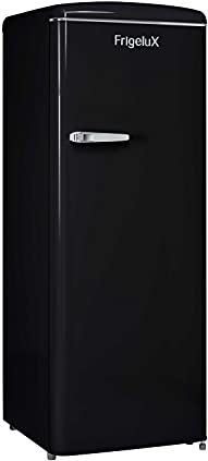 FrigeluX Réfrigérateur Armoire Retro Vintage Noir 218L RF218RNA++