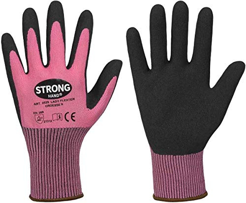 Damer arbetshandske rosa dam flexter 0529 (S)