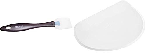 DE BUYER -4807.00N -Pinceau Patissier Silicone l.19 cm & 4858.00N -raclette Coupe Pate Ronde polyethylene