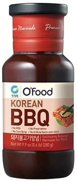 Marinado Coreano Gochujang Bulgogi 280 g Pack 2 Frascos Salsa lista para barbacoa coreana, bulgogi y salteados, picante medio, sabor umami