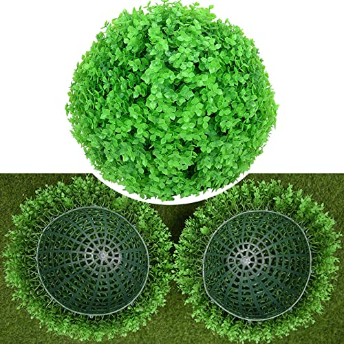 Buchsbaum Kunstpflanze Künstliche Innenanlage Outdoor Kunstpflanze Dekokugel Buchsbaumkugel Plastikpflanzen Für Draußen, Wetterfeste Kunstpflanzen Für Garten Hochzeit Home Decor ( Size : 25cm(9.8in) )