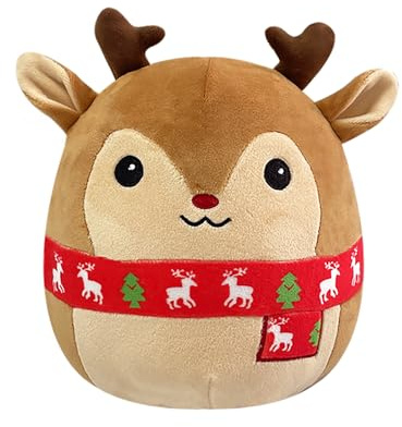COSORO 20cm Weihnachten Plüschtier Rentiere,8 Niedliche Plüsch Spielzeug,Weicher Kuscheltier Flauschiger Stofftier Stoffpuppe Spielzeug für Geschenk Kinder Heimdekoration Cuddly Toy
