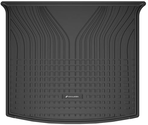 WALSER Premium Kofferraumwanne für VW Touran (5T1) 05/2015-Heute, 100% passgenaue Kofferraum Schutzmatte - Made in EU, robuste Antirutschmatte Auto, Antirutschmatte Kofferraum