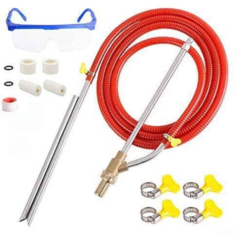 ReachMall Hochdruckreiniger-Sandstrahl-Set, Hochdruckreiniger, 5000 PSI, Nass-Sandstrahl-Aufsatz, 1/4 Zoll, Schnellanschluss für Autowäsche, Reinigung, I3LT805I7DT08JOW5N85S88G